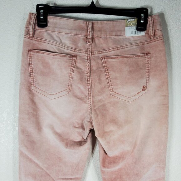Indigo Rein Womens Color Flex Midrise Skinny Jeans Size 7 Pink Denim Blend - Picture 11 of 15